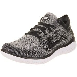New Nike Free RN Flyknit Womens Running Shoes Size 7 Black White